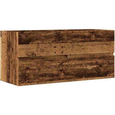 vidaXL Servantskab old wood 100x38,5x45 cm Badeværelsessæt vidaXL Servantskab old wood 100x38,5x45 cm Badeværelsessæt