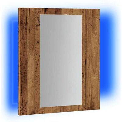 vidaXL LED-Spiegelschrank Altholz - Badezimmermöbel vidaXL LED-Spiegelschrank Altholz - Badezimmermöbel