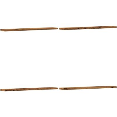vidaXL Étagères Murales en Bois Ancien 4 Pièces - Durable vidaXL Étagères Murales en Bois Ancien 4 Pièces - Durable
