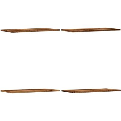 vidaXL Estantes pared 4 uds madera envejecida - Estantes vidaXL Estantes pared 4 uds madera envejecida - Estantes