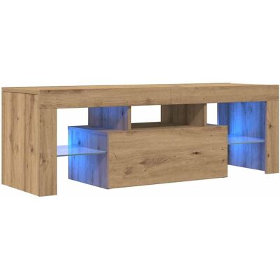 vidaXL Artisan Eichen TV-Schrank mit LED - Sideboard vidaXL Artisan Eichen TV-Schrank mit LED - Sideboard