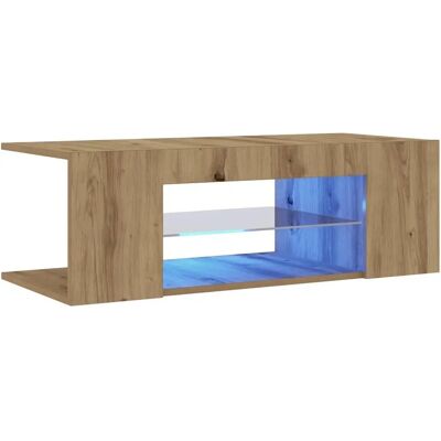 vidaXL TV-Schrank Mit Led-Leuchten -Optik 90X39X30 Cm Farbe: Eiche vidaXL TV-Schrank Mit Led-Leuchten -Optik 90X39X30 Cm Farbe: Eiche