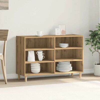 vidaXL Buffet en Chêne Artisan - 103,5x35x70 cm - Rangement Durable - Publicité vidaXL Buffet en Chêne Artisan - 103,5x35x70 cm - Rangement Durable - Publicité