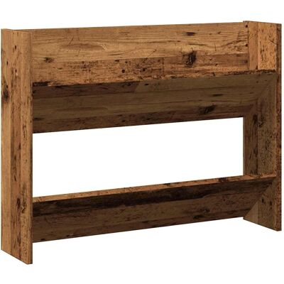 vidaXL Wand-Schuhregal -Optik 80X18X Holzwerkstoff Altholz vidaXL Wand-Schuhregal -Optik 80X18X Holzwerkstoff Altholz