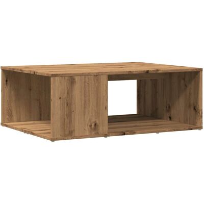 vidaXL Couchtisch Eiche - Holzwerkstoff - 90x67x33cm - Beistelltisch vidaXL Couchtisch Eiche - Holzwerkstoff - 90x67x33cm - Beistelltisch