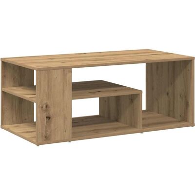 vidaXL Artisan Eichen Couchtisch - Holzwerkstoff - 100x50x40 cm vidaXL Artisan Eichen Couchtisch - Holzwerkstoff - 100x50x40 cm