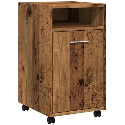 vidaXL Holz-Serverschrank mit Rollen - Stauraum Möbel vidaXL Holz-Serverschrank mit Rollen - Stauraum Möbel