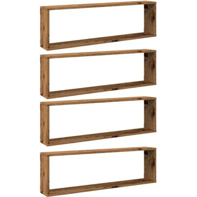 vidaXL Alte Holz 4 Stück 100x15x30 cm Wandregale - Wandregale vidaXL Alte Holz 4 Stück 100x15x30 cm Wandregale - Wandregale