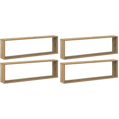 vidaXL Artisan-Eiche Wandregale 4 Stk. - Wandwürfelregale vidaXL Artisan-Eiche Wandregale 4 Stk. - Wandwürfelregale