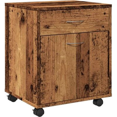 vidaXL Altes Holz Rollcontainer - Beistelltisch / Stauraum vidaXL Altes Holz Rollcontainer - Beistelltisch / Stauraum