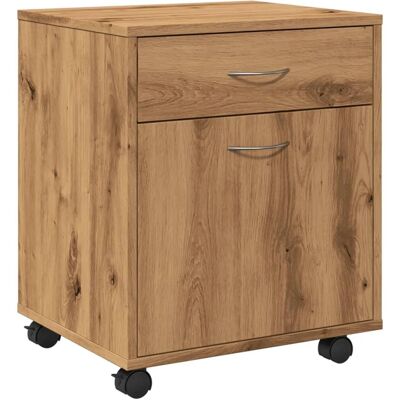 vidaXL Armario con Ruedas Roble - Almacenamiento Duradero vidaXL Armario con Ruedas Roble - Almacenamiento Duradero