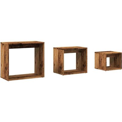 vidaXL 856674 Kaffee-/Beistell- /Endtisch - Stapelbare Tische - Holzwerkstoff vidaXL 856674 Kaffee-/Beistell- /Endtisch - Stapelbare Tische - Holzwerkstoff
