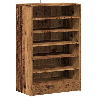 vidaXL Schoenenkast Vieux hout - Schoenenkast vidaXL Schoenenkast Vieux hout - Schoenenkast