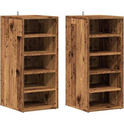 vidaXL 1/2x Schuhbank Spanplatte Schuhorganizer Flurbank - Schuhaufbewahrung/Bank vidaXL 1/2x Schuhbank Spanplatte Schuhorganizer Flurbank - Schuhaufbewahrung/Bank