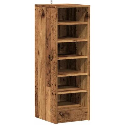 vidaXL Schoenenkast Oud hout - Schoenopslag - Rustieke stijl vidaXL Schoenenkast Oud hout - Schoenopslag - Rustieke stijl