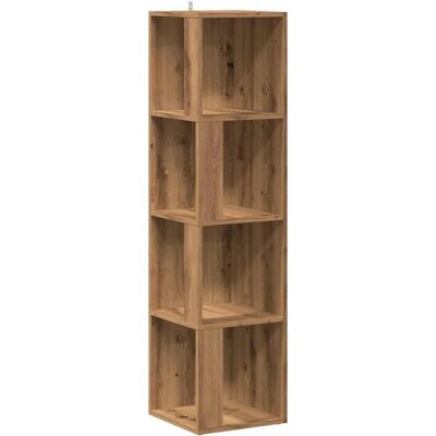 vidaXL Eckregal Artisan-Eiche Holzwerkstoff 33x33x132 cm vidaXL Eckregal Artisan-Eiche Holzwerkstoff 33x33x132 cm