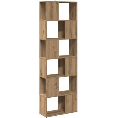 vidaXL Artisan eiken boekenkast/kamerverdeler - Boekenkast/Room Divider vidaXL Artisan eiken boekenkast/kamerverdeler - Boekenkast/Room Divider