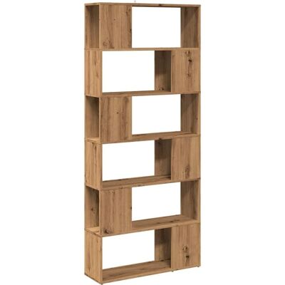 vidaXL Estantería/divisor de espacios Roble Artesano - Estantería vidaXL Estantería/divisor de espacios Roble Artesano - Estantería