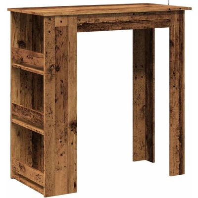 vidaXL Barbord i gammelt træ 102x50x103,5 cm med opbevaringshylde - Bar Type vidaXL Barbord i gammelt træ 102x50x103,5 cm med opbevaringshylde - Bar Type
