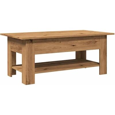 vidaXL salontafel artisan eikenhout 102x55x42 cm - salontafel vidaXL salontafel artisan eikenhout 102x55x42 cm - salontafel
