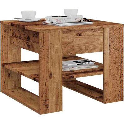 vidaXL Old Wood Engineered Coffee Table - Coffee Table vidaXL Old Wood Engineered Coffee Table - Coffee Table