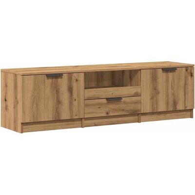 vidaXL Artisan Oak TV Cabinet 140x35x40 cm Engineered Wood - TV Cabinet vidaXL Artisan Oak TV Cabinet 140x35x40 cm Engineered Wood - TV Cabinet