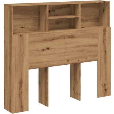vidaXL Hoofdbordkast - Eikenhout, Hout vidaXL Hoofdbordkast - Eikenhout, Hout