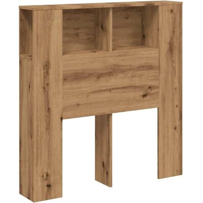 vidaXL Hoofdbord kast boekenkast bed Artisan Eikenhout 100x19x104.5 cm vidaXL Hoofdbord kast boekenkast bed Artisan Eikenhout 100x19x104.5 cm