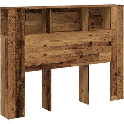 vidaXL Kopfteil Schrank Alt Holz 140x18,5x102,5 cm Spanplatte - Headboard Cabinet vidaXL Kopfteil Schrank Alt Holz 140x18,5x102,5 cm Spanplatte - Headboard Cabinet