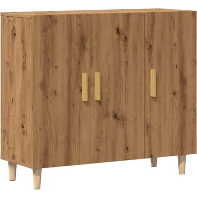vidaXL Eichen Sideboard - 90x34x80 cm - Stauraum Organizer vidaXL Eichen Sideboard - 90x34x80 cm - Stauraum Organizer