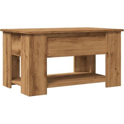 vidaXL 856929 Eich Coffee Table - Verstellbar & Stauraum - Beistelltisch vidaXL 856929 Eich Coffee Table - Verstellbar & Stauraum - Beistelltisch