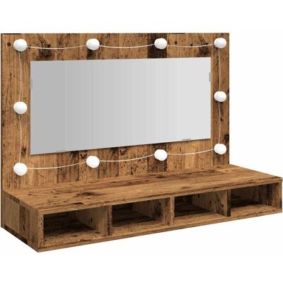 vidaXL Meuble lavabo et miroir en bois ancien - Publicité vidaXL Meuble lavabo et miroir en bois ancien - Publicité
