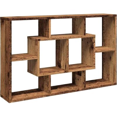 vidaXL Wandplank oud hout 85x16x52.5 cm Spaanplaat zwevend - Wandplank vidaXL Wandplank oud hout 85x16x52.5 cm Spaanplaat zwevend - Wandplank