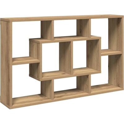 vidaXL Oude Houten Wandplank - 8 Vakken - Engineering Hout vidaXL Oude Houten Wandplank - 8 Vakken - Engineering Hout