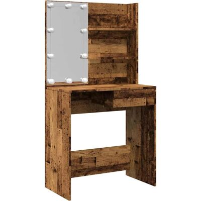 vidaXL 857021 Schminktisch - LED-Beleuchtung, Holzoptik vidaXL 857021 Schminktisch - LED-Beleuchtung, Holzoptik