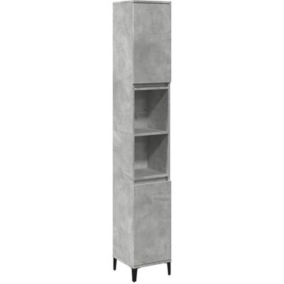 vidaXL 857104 Badeværelsesskab - Spånplademateriale, Beton grå, 30x30x190 cm vidaXL 857104 Badeværelsesskab - Spånplademateriale, Beton grå, 30x30x190 cm