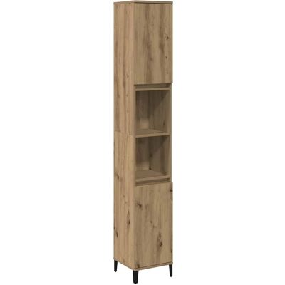 vidaXL Badeværelsesskab håndværks eg 30x30x190 cm - Badeværelsesmøbler vidaXL Badeværelsesskab håndværks eg 30x30x190 cm - Badeværelsesmøbler