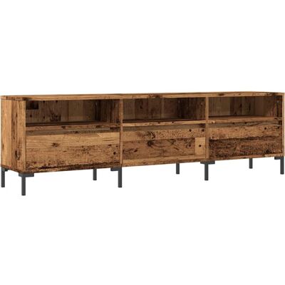 vidaXL TV-Schrank Alt Holz - 150x30x44,5 cm - Holzfaserplatte vidaXL TV-Schrank Alt Holz - 150x30x44,5 cm - Holzfaserplatte