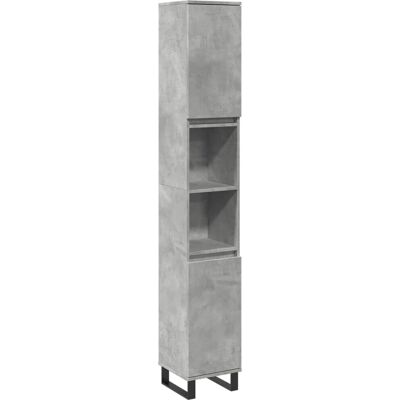 vidaXL Badeværelsesskab beton grå 30x30x190 cm - Badeværelsesmøbel vidaXL Badeværelsesskab beton grå 30x30x190 cm - Badeværelsesmøbel
