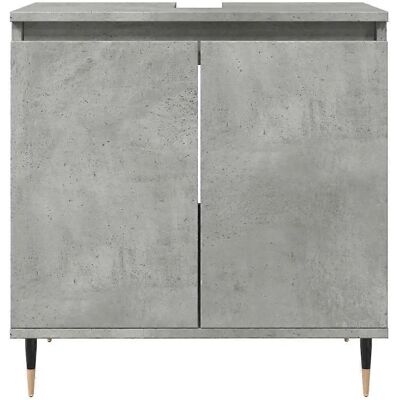 vidaXL Badeværelsesskab Beton Grå 58x33x60 cm Træ vidaXL Badeværelsesskab Beton Grå 58x33x60 cm Træ