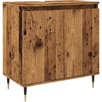 vidaXL Badeværelse Skab Gammelt Træ 58x33x60 cm - Badeværelsesmøbler vidaXL Badeværelse Skab Gammelt Træ 58x33x60 cm - Badeværelsesmøbler