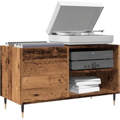 vidaXL Oud Hout Platenkast - Vinylopslag - 84,5x38x48 cm - Plaattype vidaXL Oud Hout Platenkast - Vinylopslag - 84,5x38x48 cm - Plaattype