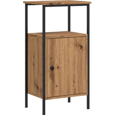 vidaXL Eichen Nachttisch - Elegantes Klassisches Design - 41x31x80 cm vidaXL Eichen Nachttisch - Elegantes Klassisches Design - 41x31x80 cm