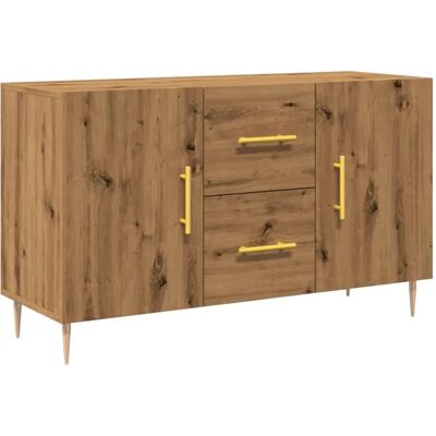 vidaXL Eichen-Sideboard - Langlebiges Sperrholz - 100x36x60 cm vidaXL Eichen-Sideboard - Langlebiges Sperrholz - 100x36x60 cm