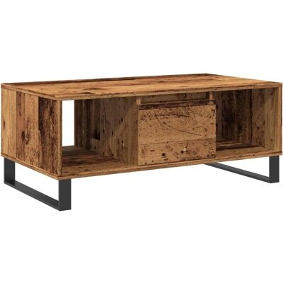 vidaXL Alte Holz Couchtisch - Industrieller Charme - 90x50x36,5 cm vidaXL Alte Holz Couchtisch - Industrieller Charme - 90x50x36,5 cm