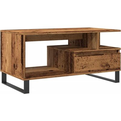 vidaXL Oude Houten Salontafel 90x49x45 cm - Salontafel vidaXL Oude Houten Salontafel 90x49x45 cm - Salontafel