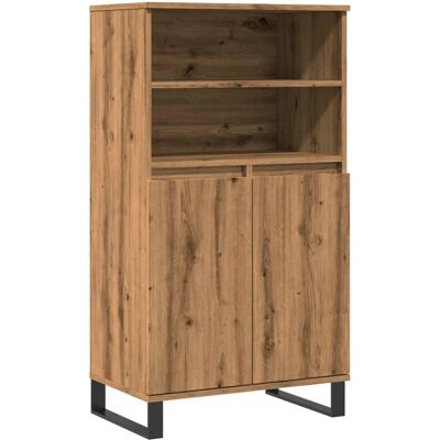 vidaXL Highboard Artisan Oak 60x36x110 cm Engineered Wood - Highboard vidaXL Highboard Artisan Oak 60x36x110 cm Engineered Wood - Highboard