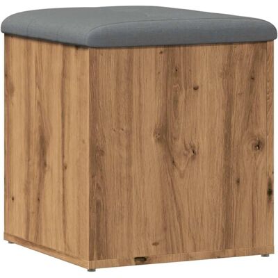 vidaXL Opbergbank - Ambachtelijk Eiken - 42x42x45 cm vidaXL Opbergbank - Ambachtelijk Eiken - 42x42x45 cm