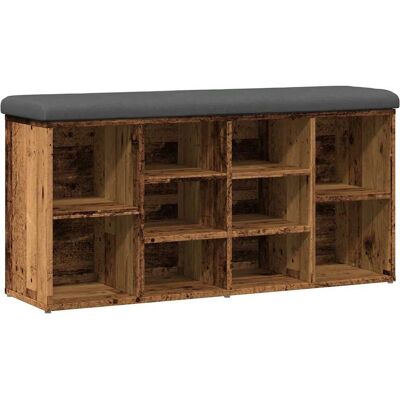 vidaXL Banc en Bois Ancien - Banc à chaussures et rangement - Publicité vidaXL Banc en Bois Ancien - Banc à chaussures et rangement - Publicité
