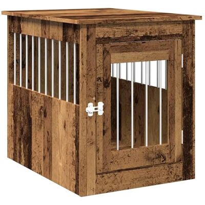 vidaXL hundebur møbel gammelt træ 55x75x65 cm - Hundebur møbel vidaXL hundebur møbel gammelt træ 55x75x65 cm - Hundebur møbel